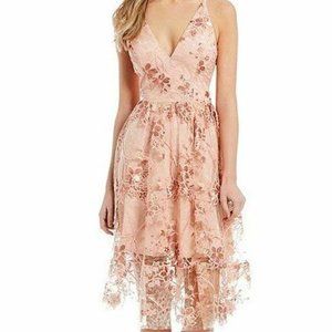 NWT Dress the Population Ally Mesh 3D Dress